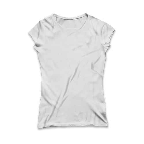 ladies_white Customised Women's cut T-shirt