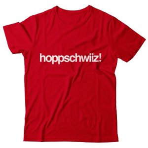 hoppschwiiz! Switzerland fan t-shirt.