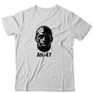 Aboubakar Kamara aka AK-47 custom made football t-shirt in white