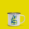 V for Victory customised mugs