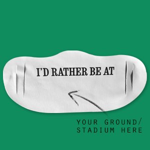 Customisable face covering – I'd rather be at